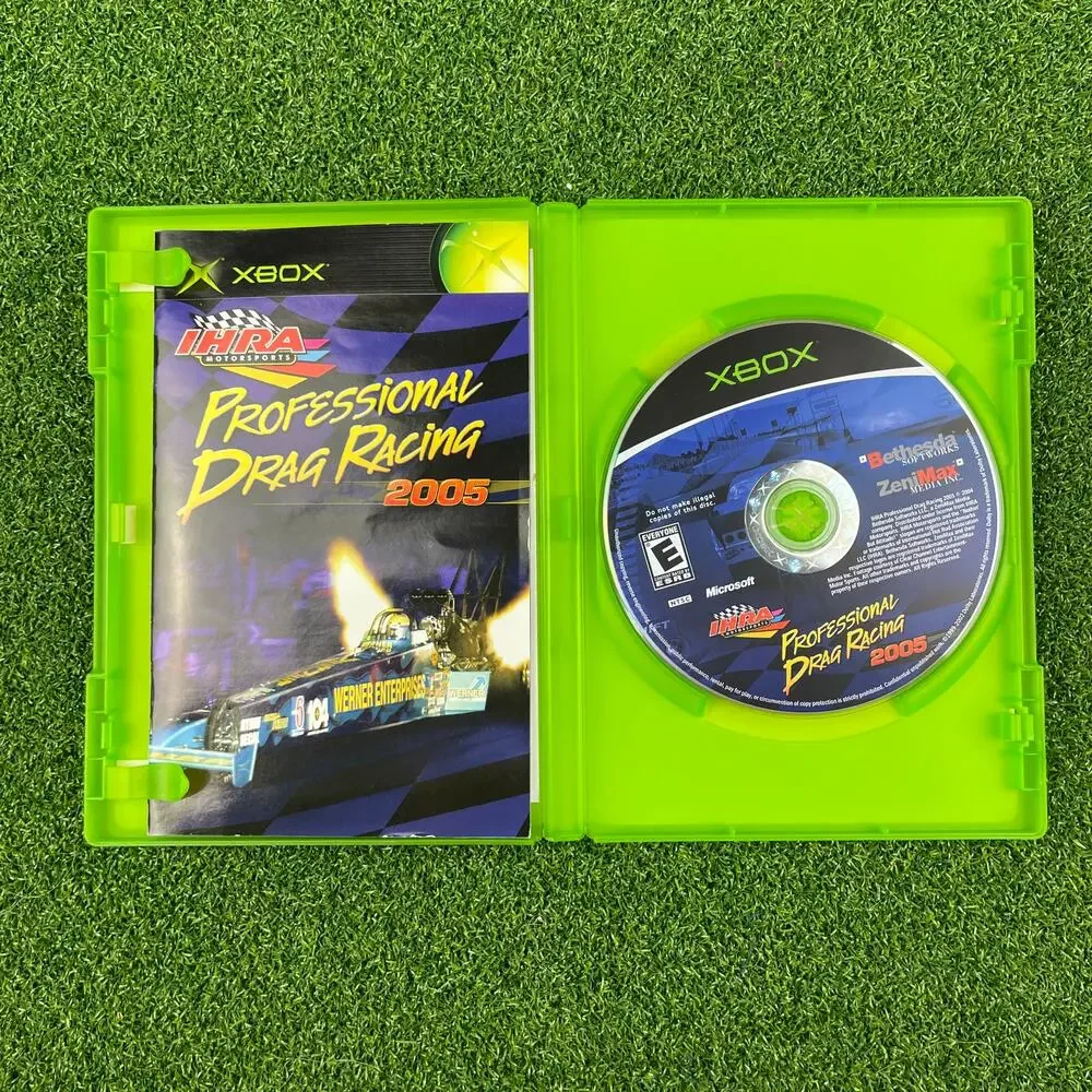 IHRA Professional Drag Racing 2005 (Microsoft Xbox, 2004) Complete CIB